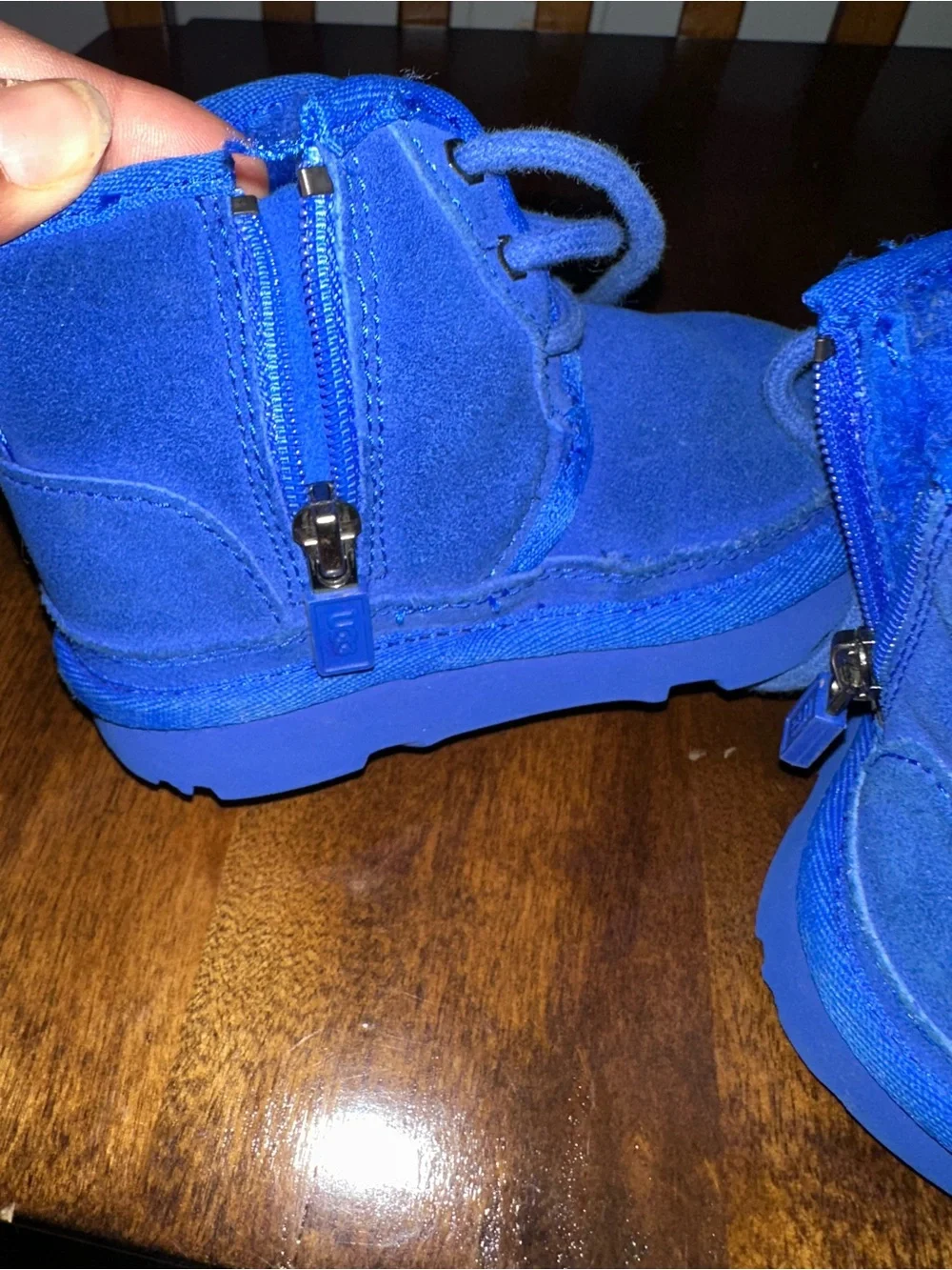 UGG TODDLER NEUMEL II ROYAL BLUE CHUKKA BOOTS size 7